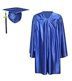 GraduationForYou Shiny Kindergarten Gown Cap Tassel 2021 Royal Blue