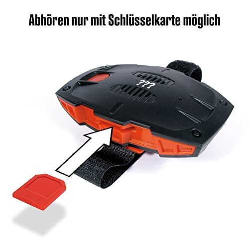 Die Drei ??? Geheimnachrichten-Recorder von KOSMOS, Aufnahmegerät mit Verschlüsselung für Botschaften, Geheimnisse, Beobachtungen, Detektiv Spielzeug Set für Kinder ab 8 Jahre, mit Armband