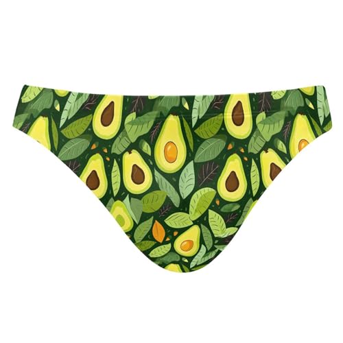 Funny Avocado Fruit Swim Briefs for Men Swimsuit Bikini Swimwear S A112253