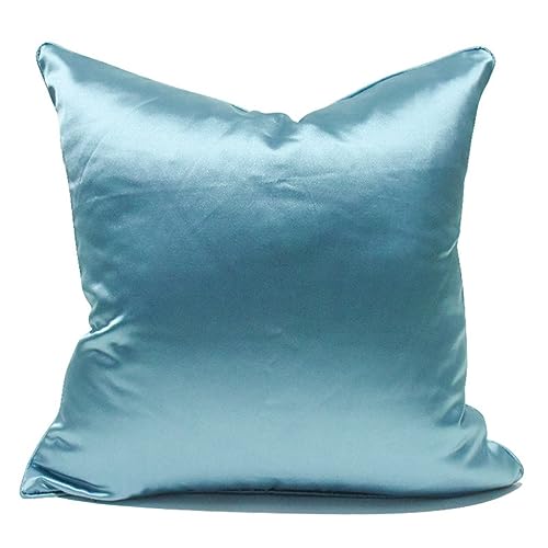 Oreiller de sofa bleu-clair géométrique avec literie molle de villa - 3