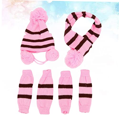 Set de Disfraz de Invierno para Perro con Bufanda y Sombrero miniatura 4