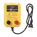 Happy Henhouse Electric Fence Charger - Powerful 110V AC Plug-in Fence Energizer for Chickens, Small Farms & Gardens - Easy Setup Predator Protection for Safer Free-Ranging