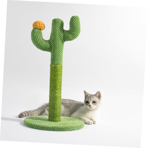 Rascador para gatos DECHOUS 33x29x29 cm color verde miniatura 7