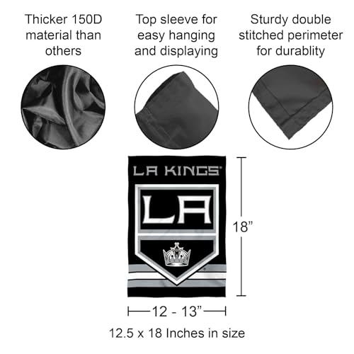 Los Angeles Kings Double Sided Garden Flag