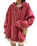 Der Oversize-Hoodie für Damen besteht aus hochwertigen Materialien. Der lockere Stil ist angenehm zu tragen.