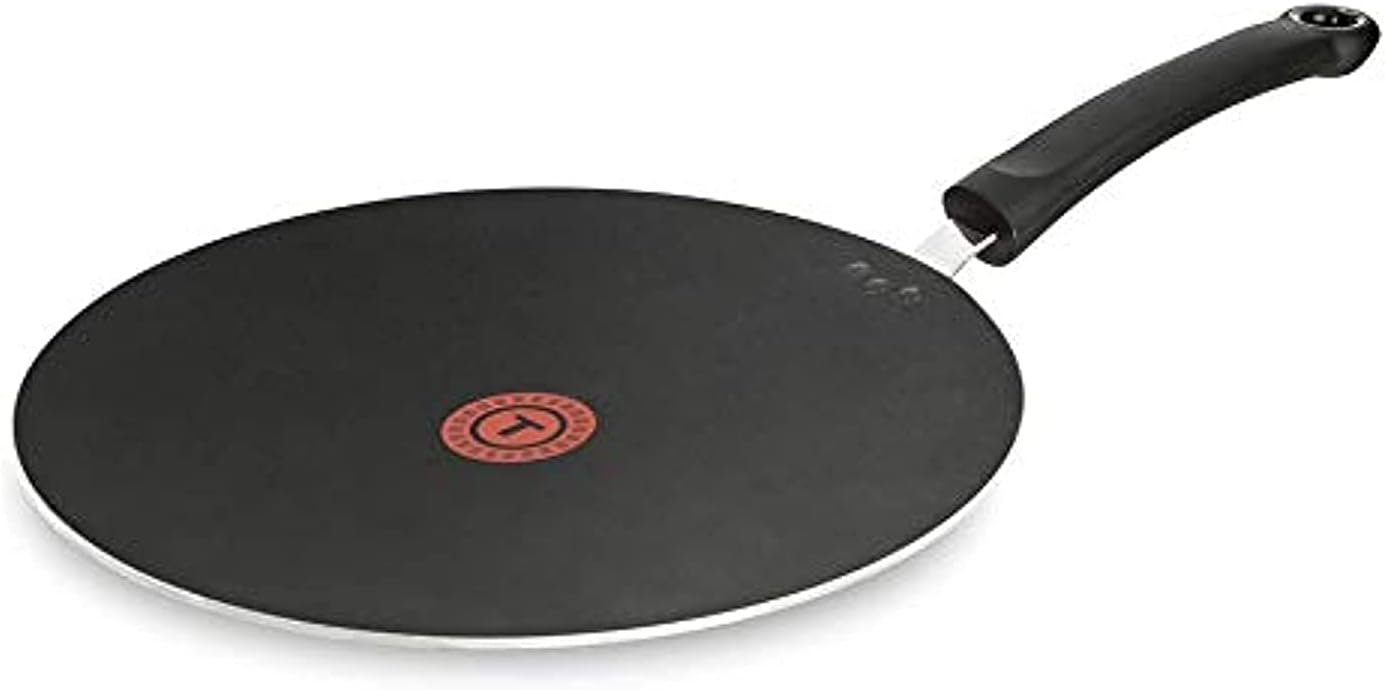 TEFAL Tempo Flam Non-Sticke 30 cm Tawa Frying Pan, Red, Aluminum, C5481582