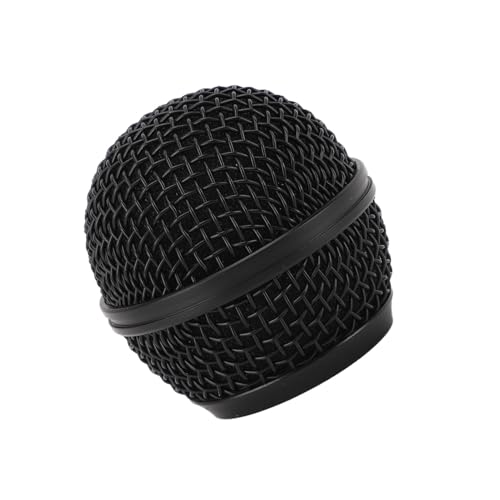 Mikrofonkopf Ersetzen Sie die Schwarze Gitterkugel durch Einen Inneren Schaumstoff-Metallgeflecht-Ersatzkopf für SM58 BETA58 SV100