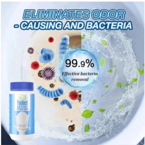 Image of Powerful Toilet Cleaner Active Oxygen Powder | Deep Cleaning, Stain Removal & Odor Control | Fast-Foaming Formula for Toilets & Bathroom (Pack of 1)
