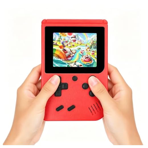 Retro Handheld Games Console Built-in 400 Video Games (Red(800 Games))