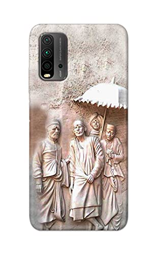 Image of Printed Hard Back Cover Case for Mi Redmi 9 Power Back Cover (Sai Baba) -1803