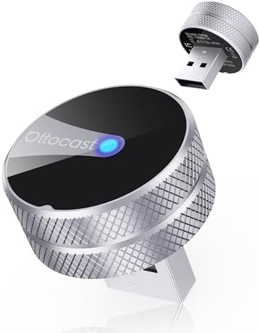 OTTOCAST Mini Tube 2026 Wireless CarPlay & Android Auto Adapter
