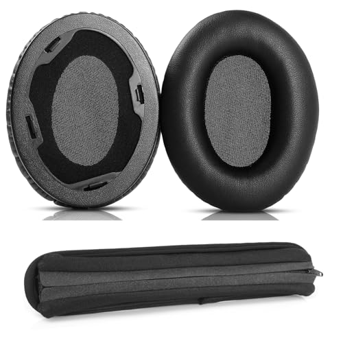 yunyiyi Negro Carcasa Almohadillas Almohadillas Almohadillas compatibles con Casco Beats Dr.Dre Studio 1.0.