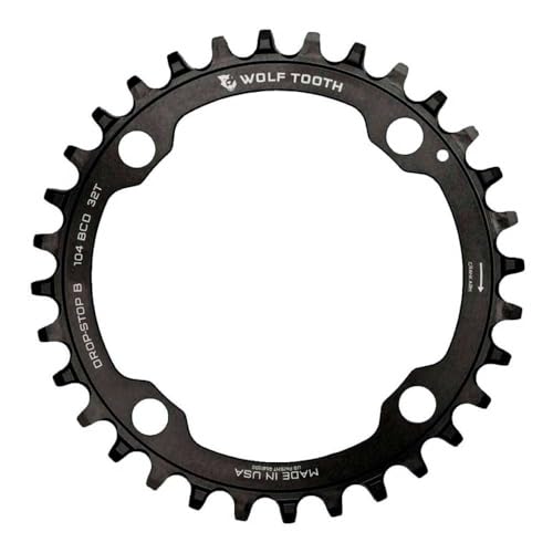 Wolf Tooth Components 104BCD 32T Chainring DropStop B Black by Wolf Tooth - Image 2