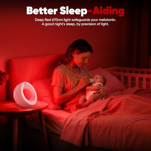 Image of Calming Sensory Lights, Red Light Therapy for Sleep Aid, Red Star Night Light, Sensory Lamps for Autism - 7 Color Lighting for Sensory Room, for Children and Adults