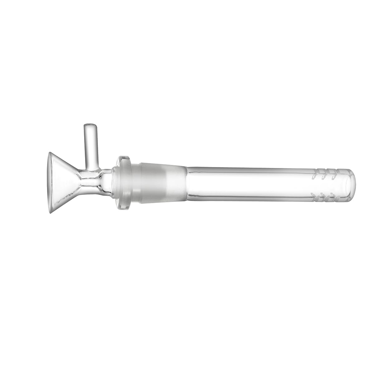 Downstem-Chemie-Diffusoradapter und Trichteradapter, 14 mm, 12 cm, Set von 4