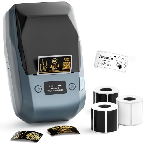 Image of NIIMBOT M2 Label Maker for Vial, 300DPI Printing Sticker Printer, Blue