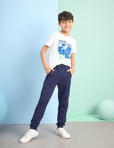 Image of Amazon Brand - Symbol Boys 100% Cotton Graphic Printed Half Sleeves T-Shirt | Age 6-14 Years