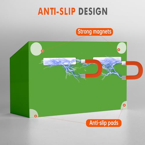 Image of BEYGORM Magnetic Dry Erase Marker Holder for Whiteboard & Refrigerator | Non-slip Acrylic Pen Holder for Classroom, Fridge Magnet, Locker Organizer Accessories, Teacher & School Supplies(Green)