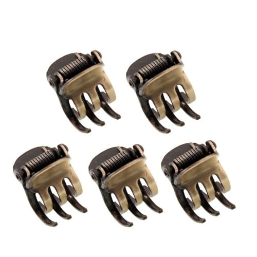 5 Piezas Mini Pinzas de Metal para Pelo miniatura 1