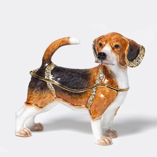 Department 56 Jeweled Beagle Dog Box Home & Kitchen
