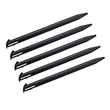SEEU. AGAIN 5 Pack Stylus Pens for New 3DS XL 2015 Nin-tendo Slot Replacement Pen Plastic Touch Screen Pen Set (Black)