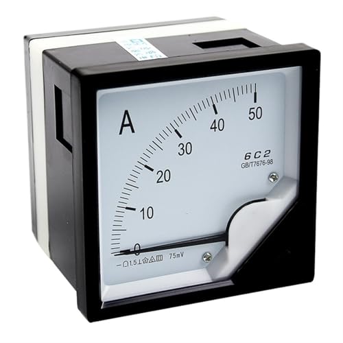 Medidor analógico de panel 6C2 y amperímetro DC con puntero mecánico de 80x80mm 2
