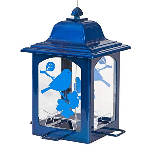 Perky-Pet 363B Blue Sparkle Lantern Bird Feeder