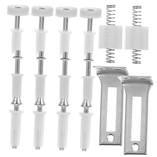 Kit de herrajes para puerta bifold ORFOFE con pivotes superiores y ruedas para puertas de clóset para fácil instalación en hogares y oficinas miniatura 1