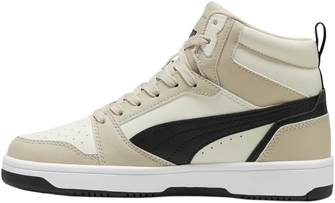 PUMA Kids Boys Rebound V6 Mid Lace Up Sneakers Shoes Casual - Beige - Image 3