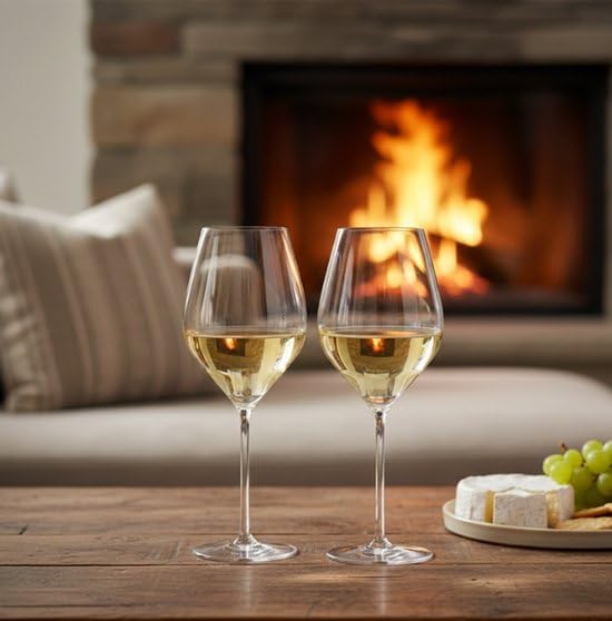 Lehmann - Weißweingläser Absolus - Hochwertiges bleifreies Kristallglas - 38cl - 6er Set - Elegantes Design - Perfekt Für Weißwein - Spülmaschinenfest - Zeitloses Design