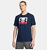 Under Armour UA M Boxed Sports Updated SS - Short Sleeve - Tops - Academy/Red - Size: XXL #2