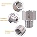 DERPIPE Forged Reducer Adapter Fitting - Stainless Steel 304 Reducing Pipe Connector, 1/2