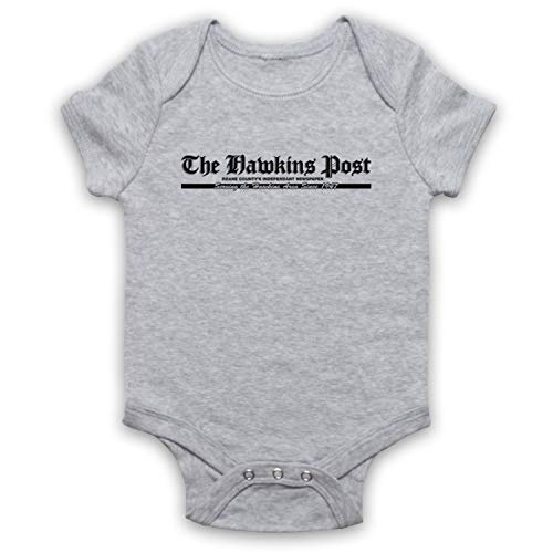 Bébé barboteuse Stranger en textile hypoallergénique imprimé Hawkins Post