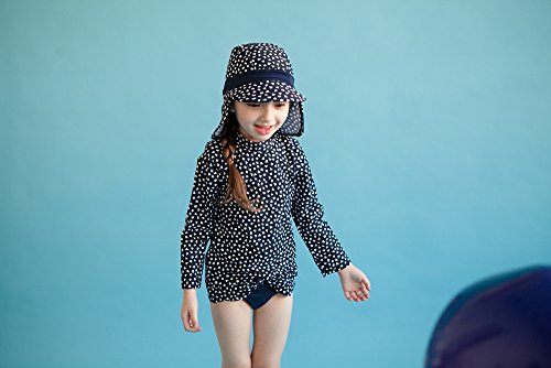 Image of VAENAIT BABY Girls Rash Guard Swimsuit UPF 50+ Long Sleeve Toddler Bathing Suit Ribbon Stawberry Floral Fruit for 2~8Years