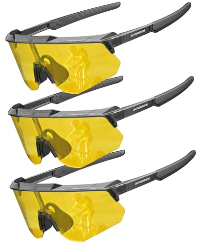 Image of Polarized Sports Sunglasses for Men Women, UV400 Protection Mens Sunglasses Wrap Around Sun Glasses for Cycling Running