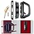 EMVANV Sliding Patio Door Handle Set with Mortise Lock, Replacement Handle with Key Lock Fits Patio Doors Thickness 1-1/2" to 1-3/4", 3-15/16" Screw Hole Spacing(Black,Size:with Keys)