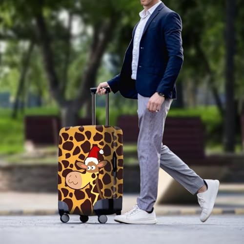 Suitcase Cover Protectors 18-21 Inch Luggage Cover for Wheeled Suitcase Luggage Covers for Suitcase Cover Set Pretty Giraffe Print3
