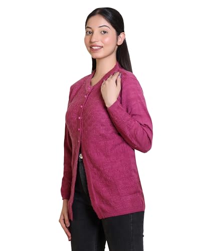 Image of Grand Line Winter wear Acrylic Lady Cardigan /Sweater for Casual and Evening outings