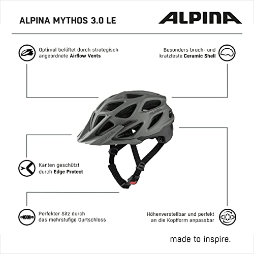Foto von Alpina Unisex - Erwachsene Fahrradhelm, Coffee-Grey Matt, 52-57 cm