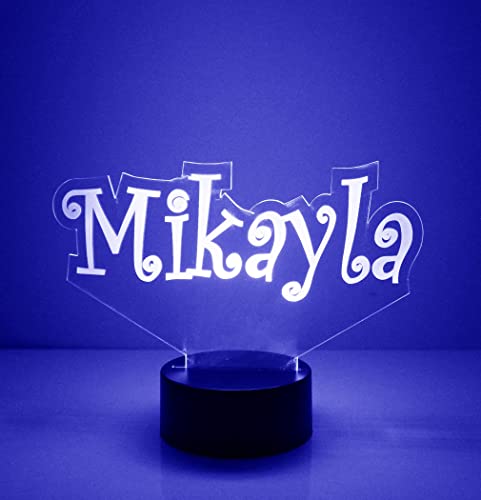 MMS Name LED Night Light Lamp, Personalized with Your Name or Text, Remote Control with 16 Colors, 4 Light Modes… - Image 6