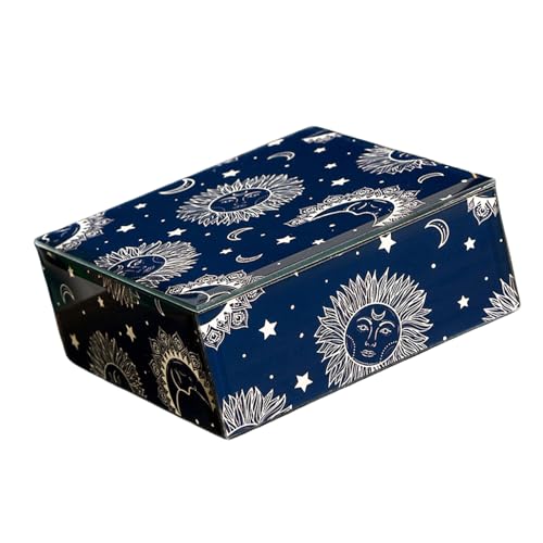 Aurgiarme Versatile Jewelry Storage Box Stylish Glass Jewelry Container Strorage Box for Rings and Necklaces Collection