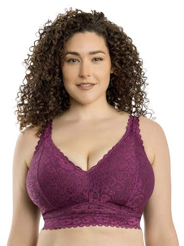 PARFAIT Adriana P5482 Women's Curvy and Full Bust Supportive Wire-Free Lace Bra2