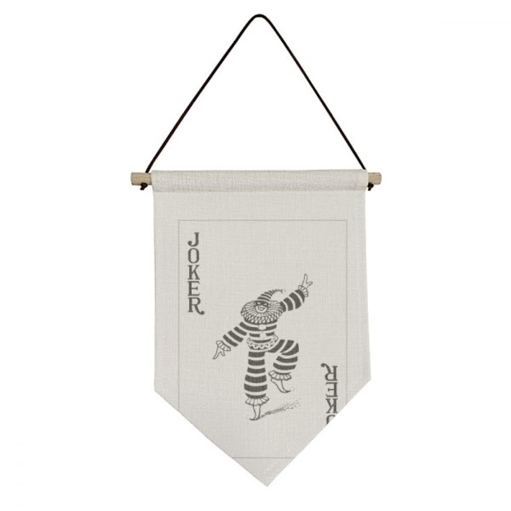Drapeau en toile cartes à jouer noir drapeau suspendu déco rétro vintage