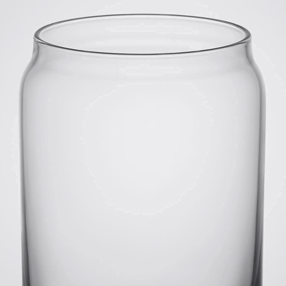 Ecodesign Drinkware Libbey Bierglas in Dosenform, 473 ml, 4 Stück mit Untersetzern