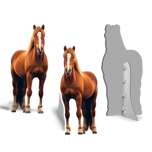 Custom Life Size Cardboard Cutout - Personalized High Resolution Stand Up Custom Horse Cutout Upload Your Pet Photo - Perfect for Party Wedding Birthday, 1ft to 8ft, Multi Size