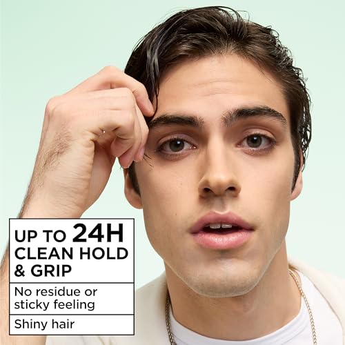 Image of Garnier Fructis Pure Clean Styling Hair Gel, Extra Strong Hold for Up to 24HRs, Non-Flaking, Non-Sticky Formula with Aloe Extract, Made for All Hair Types, 6.8 fl oz (Packaging May Vary)