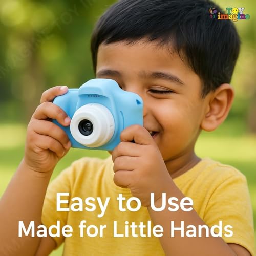 Image of Cots and Cuddles Kids Digital Camera for Boys & Girls | 1080P HD Video & 12MP Photo | Dual Lens, Rechargeable Toy Camera with Games & Filters for Kids Age 3-10 Years (Blue)