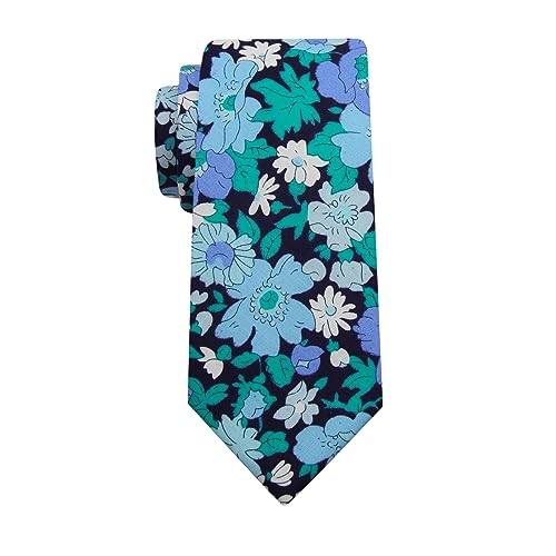 Image of Mantieqingway Floral Ties for Men Skinny Cotton Tie Flower Necktie