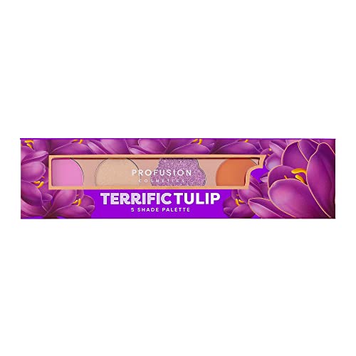 Profusion Cosmetics Blooming Hues 5 Shade Eyeshadow Palette, Mauve #TOP29