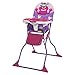 Cosco Kids Folding High Chair for Babies and Toddlers (from 6 Months to 50 lbs) Simple Fold Deluxe with 3-Position Tray, Portable High Chair, Monster Shelley